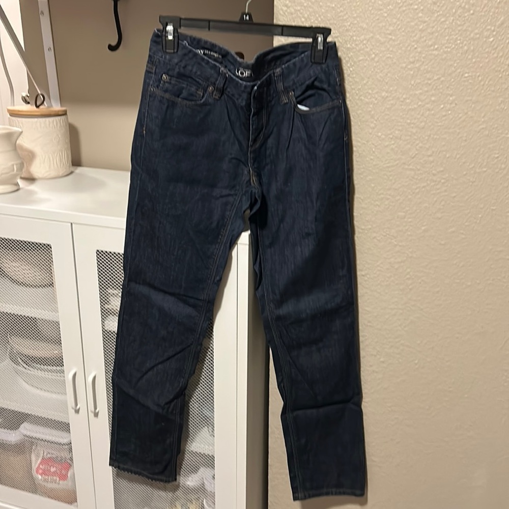 Loft Curvy straight jeans